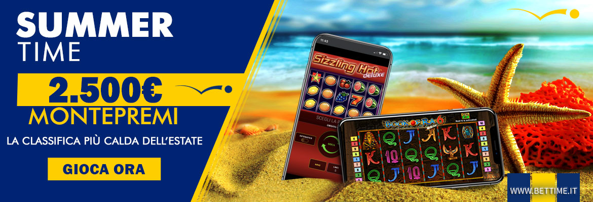 Promozione casinò Summer Time 2.500 euro