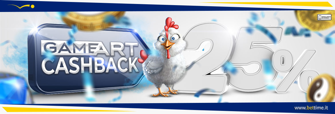 Bonus Casinò 25% del perso al Casinò Slot GameArt