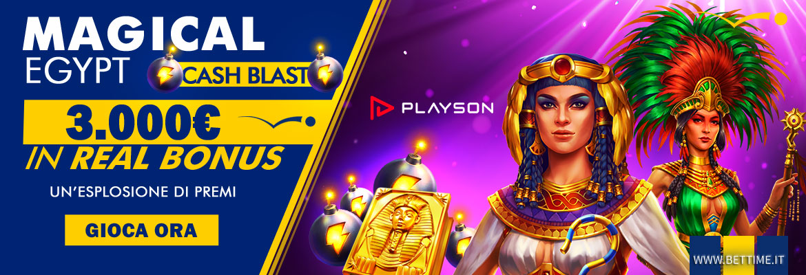 Promozione Casinò Magical Egypt 3.000 euro in Real Bonus
