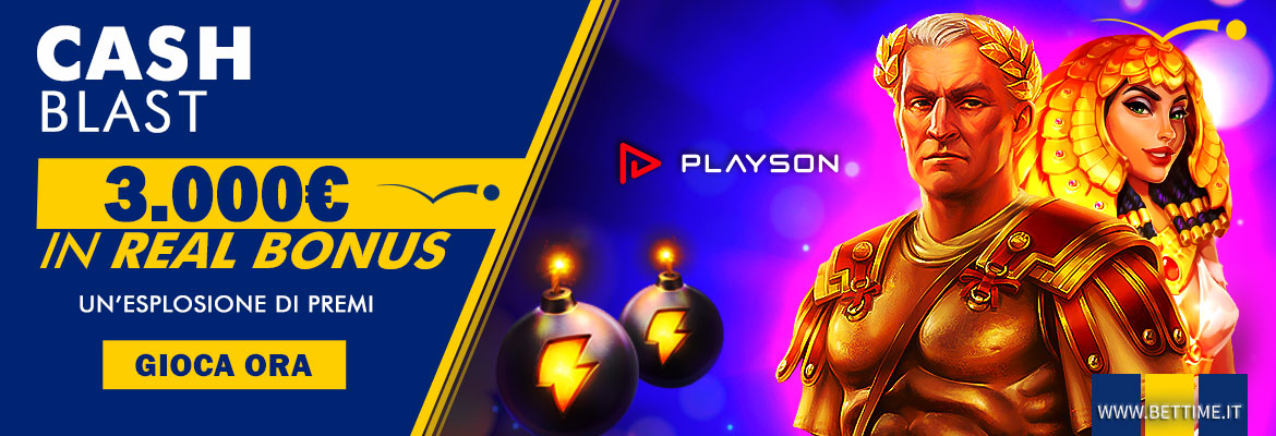 Promozione casinò Cash Blast 3.000 euro in Real Bonus