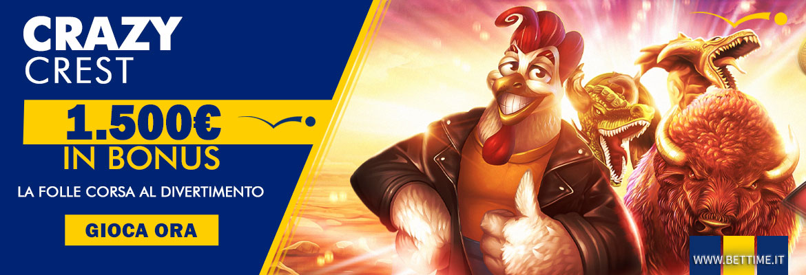 Promozione casinò Crazy Crest 1.500 euro