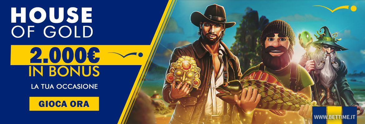 Promozione casinò House of Gold 2000 euro