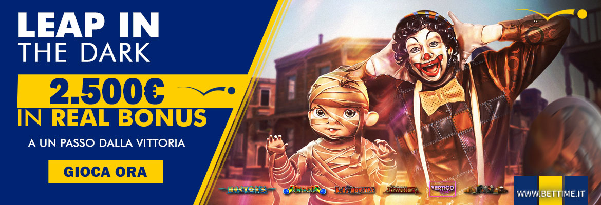 Promozione Casinò Leap in The Dark 2.500 euro in Real Bonus