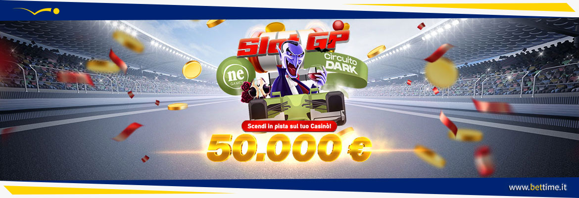 Promozione Casinò Circuito Dark Slot GP da 50.000 euro tra Fun e Real Bonus