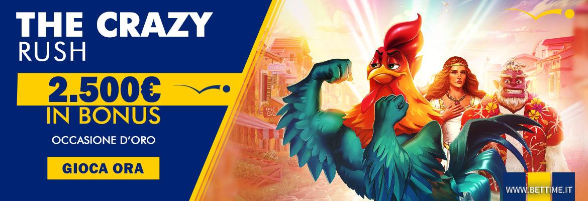 Promozione casinò The Crazy Rush 2.500 euro