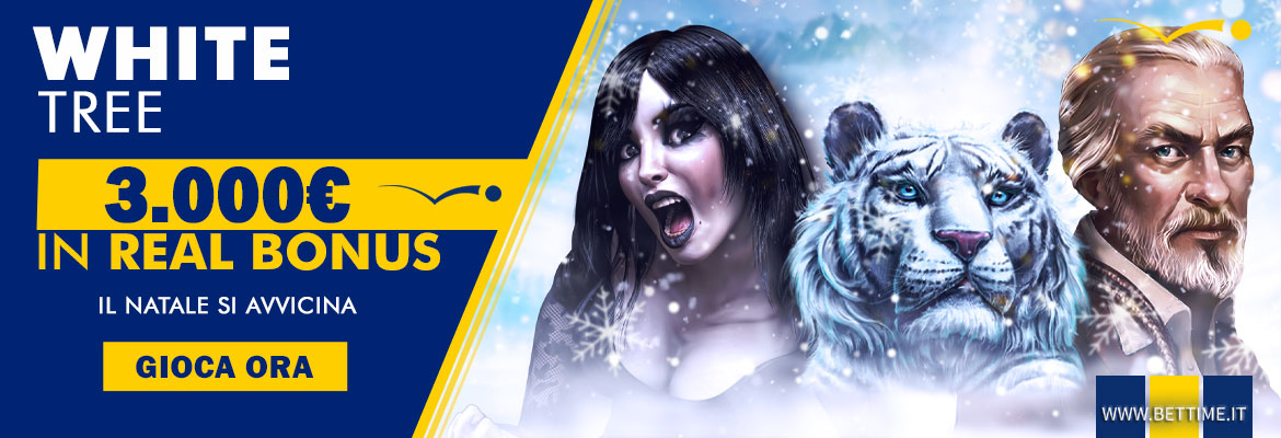 Promozione Casinò White Tree 3.000 euro in Real Bonus