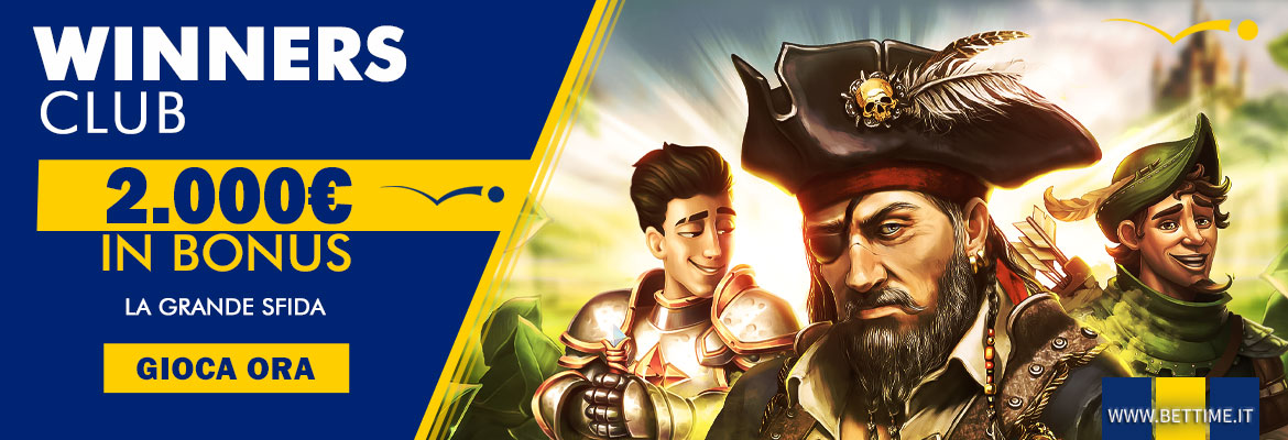Promozione casinò Winners Club 2000 euro