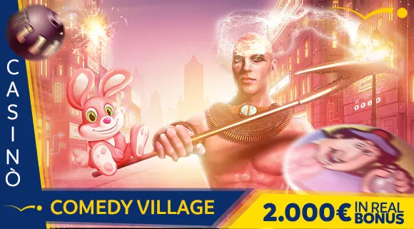 Promozione Casinò Comedy Village 2.000 euro in Real Bonus