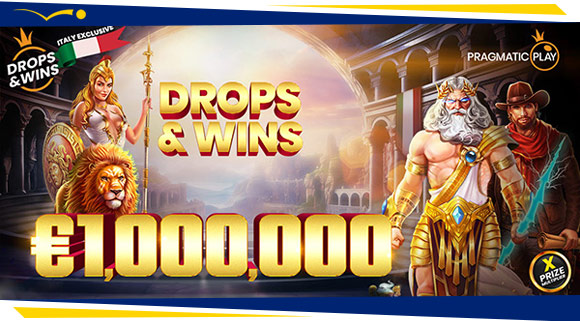 Promozione Drops and Wins 1 milione di euro in Bonus