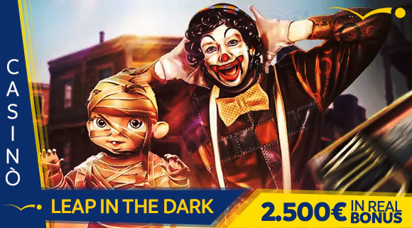 Promozione Casinò Leap in The Dark 2.500 euro in Real Bonus