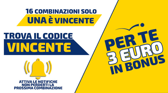 Bonus Scommessa winner code