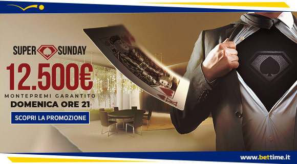 Torneo di Poker Super Sunday 12.500€ GRT