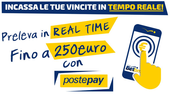 Incassa le vincite in tempo reale