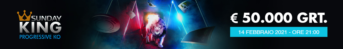 Torneo Poker Sunday King Progressive KO