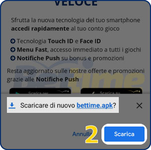 Guida installazione app scommesse android 2