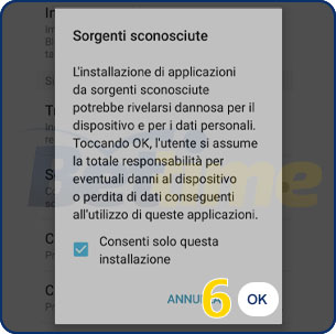 Guida installazione app scommesse android 6