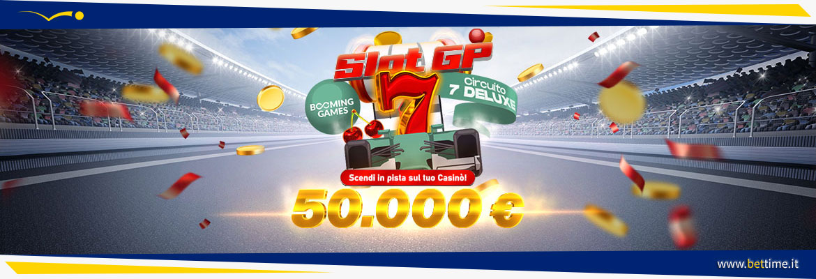 Promozione Casinò Circuito 7 Deluxe Slot GP da 50.000 euro tra Fun e Real Bonus