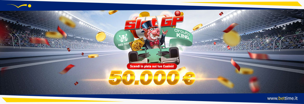Promozione Casinò Circuito King Slot GP da 50.000 euro tra Fun e Real Bonus
