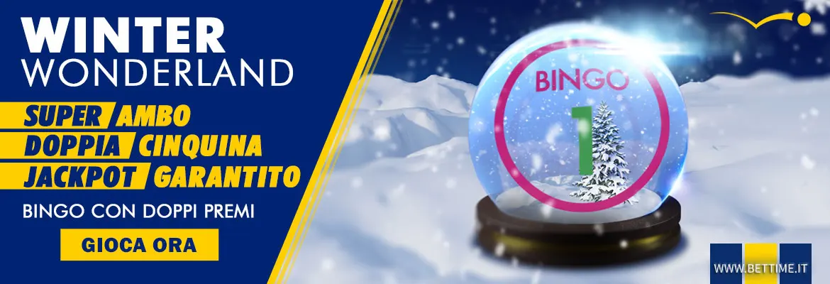 Promozione Bingo Winter Wonderland - Cartelle Scontate e Jackpot