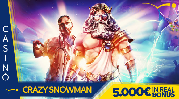 Promozione Casinò Crazy Snowman 5.000 euro in Real Bonus