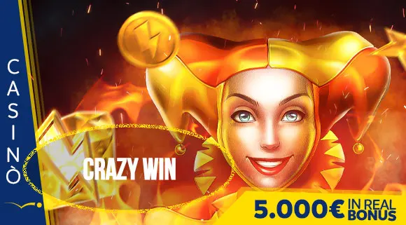 Promozione Crazy Win 5.000 euro in Real Bonus