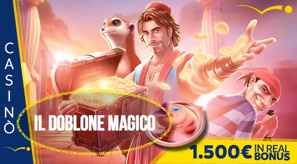 Promozione Casinò Il Doblone Magico 1.500 euro in Real Bonus