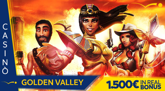 Promozione Golden Valley 1.500 euro in Real Bonus