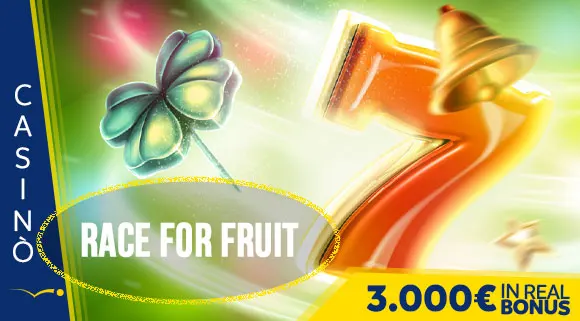 Promozione Race For Fruit 3.000 euro in Real Bonus