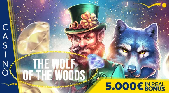 Promozione Casinò The Wolf of the Woods 5.000 euro in Real Bonus