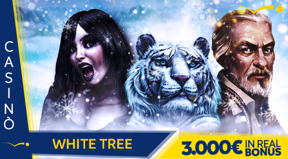 Promozione Casinò White Tree 3.000 euro in Real Bonus